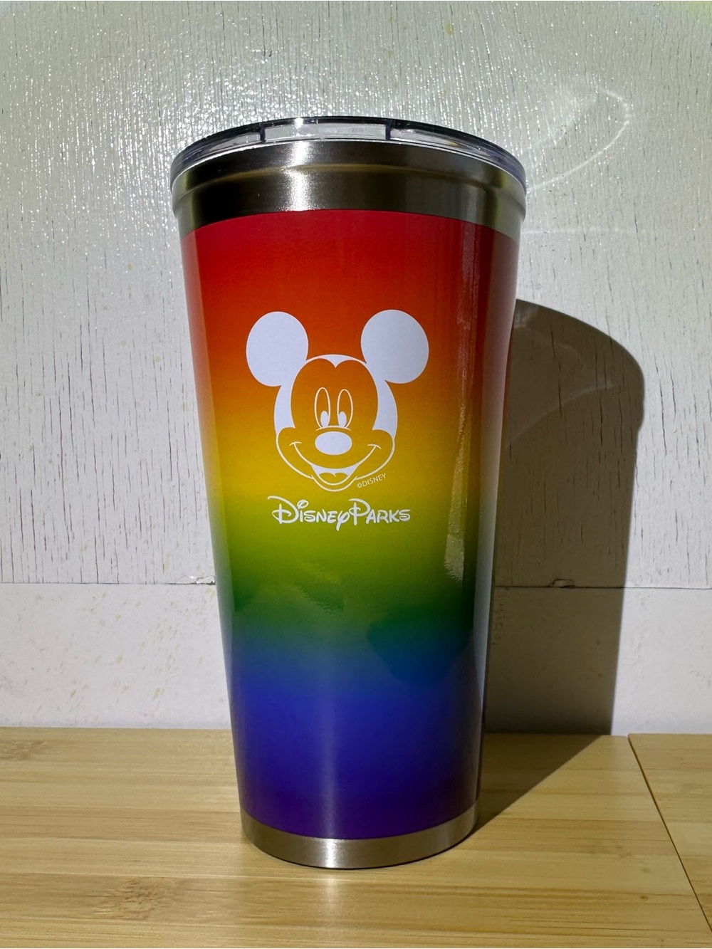 Disney Parks Pride Rainbow Stainless Steel Tumbler 24oz NWT Park Exclusive